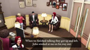 Cheating Wife Maggie gets facial cumshot in Sims 4 episode