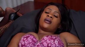 Two gorgeous girls enjoy a wild black party with intense group action
