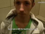 CZECH HUNTER 396 -  Skinny Twink Enjoying His Beer & Then Enjoying A Good Fuck