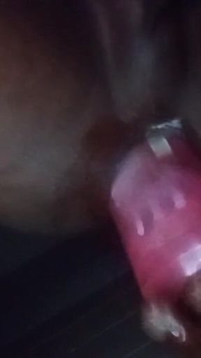 Asian Guy Bottle Fucking