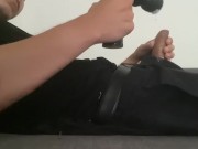 Uso el Vibrador de mi hermanastra para eyacular