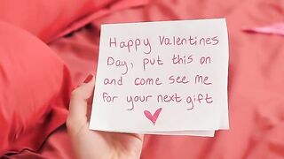 Valentine's Day Surprise - Hot Couple Roleplaying as Sexual Dominatrix & Submissive