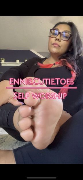 Self Worship! Sucking, Licking, Giving Head to My Own Toes!