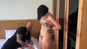 Jealous Husband Pounds His Lingerie Wife Hard After Seeing Photographer