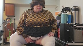 Molly reaches climax while wearing new white panties