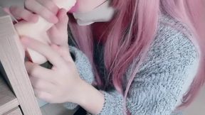 Sissy gets throat fucked swallowed 3 loads deep raw
