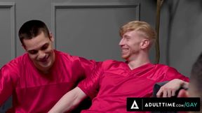 Horny Gym Bros Jim Fit & Jeremiah Cruze Take Their College Buddies For A Bareback Orgy