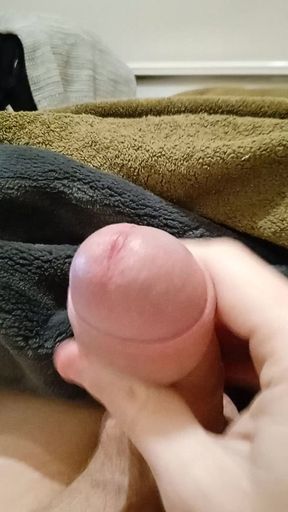 I jerk with my hard uncut dick! #7