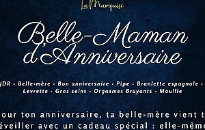 Belle-maman d'anniversaire - french audio porn step-mom doggystyle