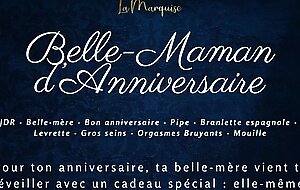 Belle-maman d'anniversaire - french audio porn step-mom doggystyle