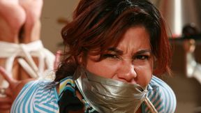 Sahrye is a FURIOUS Gag talking, Gag Bitching, Squirming FRUSTRATED, Sweaty Stinky Sock gagged Babysitter! RE EDIT 2024