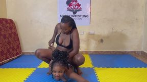 Camel clutch between Vanessa and Madina