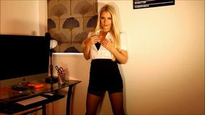 Mikaela's Office Tease