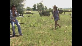 Backwoods Babes Riding the Farm Equipment
