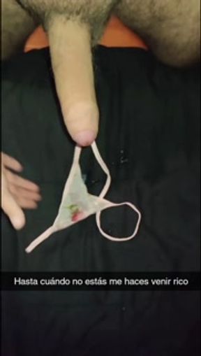 Lover leaves me his thong to on Snapchat