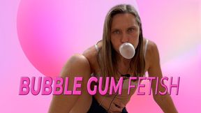 Bubble Gum Blowing Fetish and Chewing Gum Tease (MOV 4k)