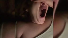 Russian MILF's blue eyes seduce as she sways on cock