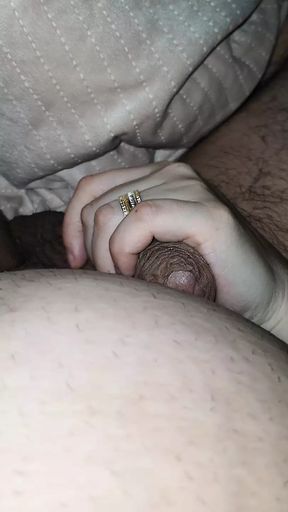 How to handjob step son dick under blanket ???