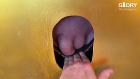 Only jerking off allowed: But I wanted more at the gloryhole - did he notice?