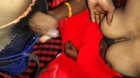 Indian sister-in-law sucked her brother-in-law's penis in desi style, viral uncut sex video, Sarita Naga.