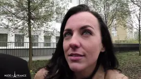 Charming blue-eyed guy watches his beautiful brunette girlfriend get fucked by a big black dick