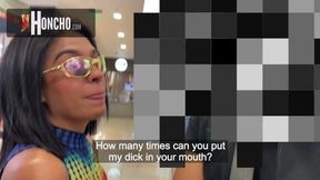 Tight teen co-eds devour massive black cocks in steamy 'BlowJob' public play