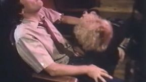 Sizzling blondie gives a great head to random stranger