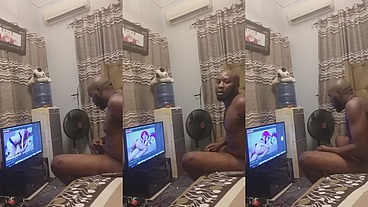 Messed up my room screen with my thick milky cum