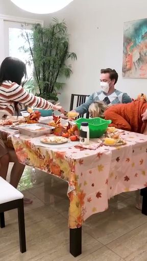 Thanksgiving Is A Time When Family Cums Together, &amp; This Holiday Season, Things Will Get Rowdy   Clip 3