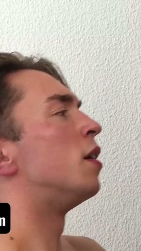 Cute Twink stares at his trainer and gets his little ass fucked by his hard cock!   Clip 1