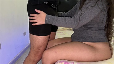 Mother-in-law Gets Horny and Grabs Stepson's Cock
