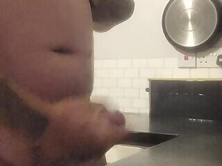 Chubby pig, piss play, piss drink, spit, cum, eating cum