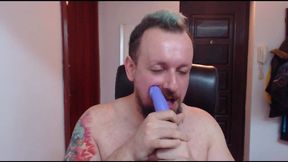 Jackie Bear Naughty Dildo Bj and Assplay