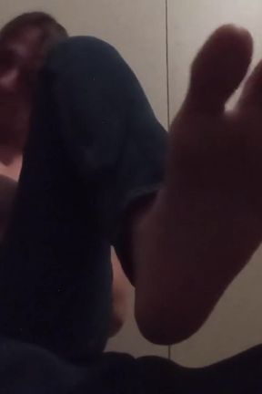 Barefooted Toes and Sole, Shirtless Brushing My Scalp Hair