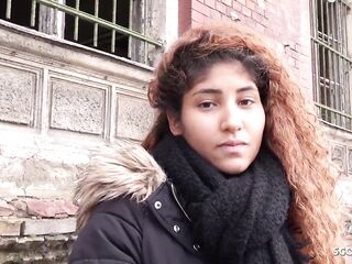 GERMAN SCOUT - LATIN BLACK TEEN TEMPT TO EYE ROLLING CLIMAX SEX AT PICKUP CASTING