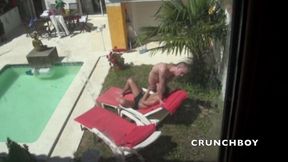 nathn fucked jiy in ehxib outdoor public garden