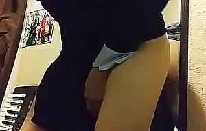 Latin Twink Crossdresser Rides His Toy