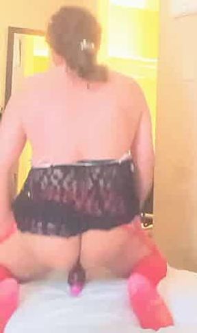 Enjoying every single inch of my toy inside me