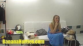 Chick does striptease show at the first casting