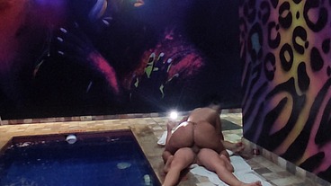 HAVING A GOOD TIME WITH THIS BRUNETTE MATURE LADY WITH A BIG ASS