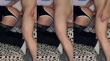 My hole stretched on his thick cock until I felt like I’d break apart