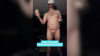 Clean-shaved Gamer VR Otter Jiggling My Uncircumcised Wish