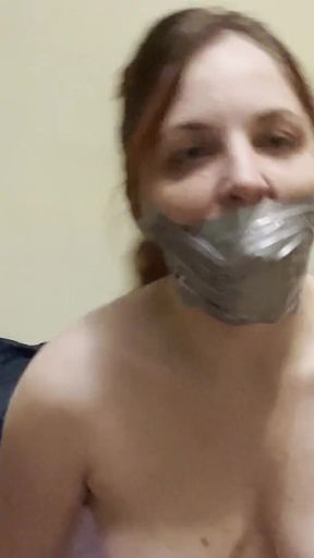 Talking with Sock and Duct Tape Gag