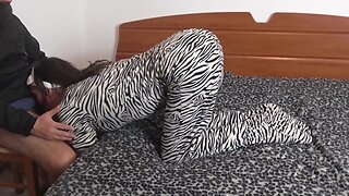 Baby Kitsy in onesie pajamas. ABDL