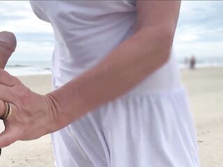 A strange mother i'd like to fuck squeezed my schlong until I ejaculated.