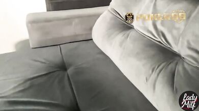Blonde gym slut soaks her leggings with his thick cum in Rio de Janeiro