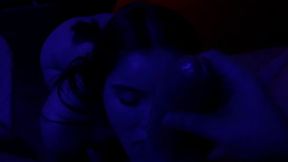 Christmas Blowjob and ass licking tiny petite teen POV