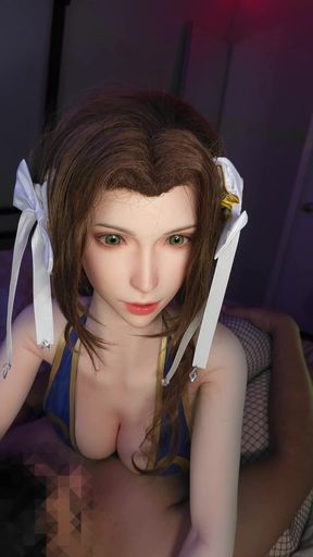 Aeriths rides VIP guests until they cum in Chun-Li Cosplay (7th heaven special)