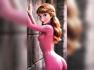 Pleasant yet daring, Anna stuns in her radiant pink latex dress. The tender charm of Arendelle’s princess now meets a gutsy, irresistible edge. A mix of innocence and fearless excitement.
