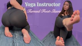Yoga Instructor Turned Foot Slave
